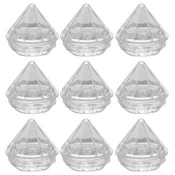 

50PCS 5g Diamond-shape Clear Refillable Empty Cosmetic Makeup Creams Containers Jar Bottles Box for Women Girls Travel Home Use