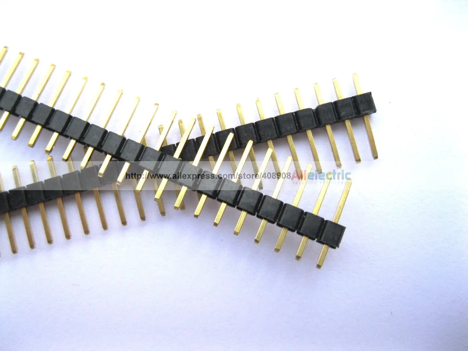 50 шт. 2 54 мм 1x40 40Pin Однорядная позолоченная лента|strip|4 pin male |