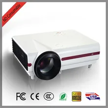 Free shipping !Brightest 3500lumens Led 3D Digital video Projector Native Full HD support 1080P,720P home wifi projector