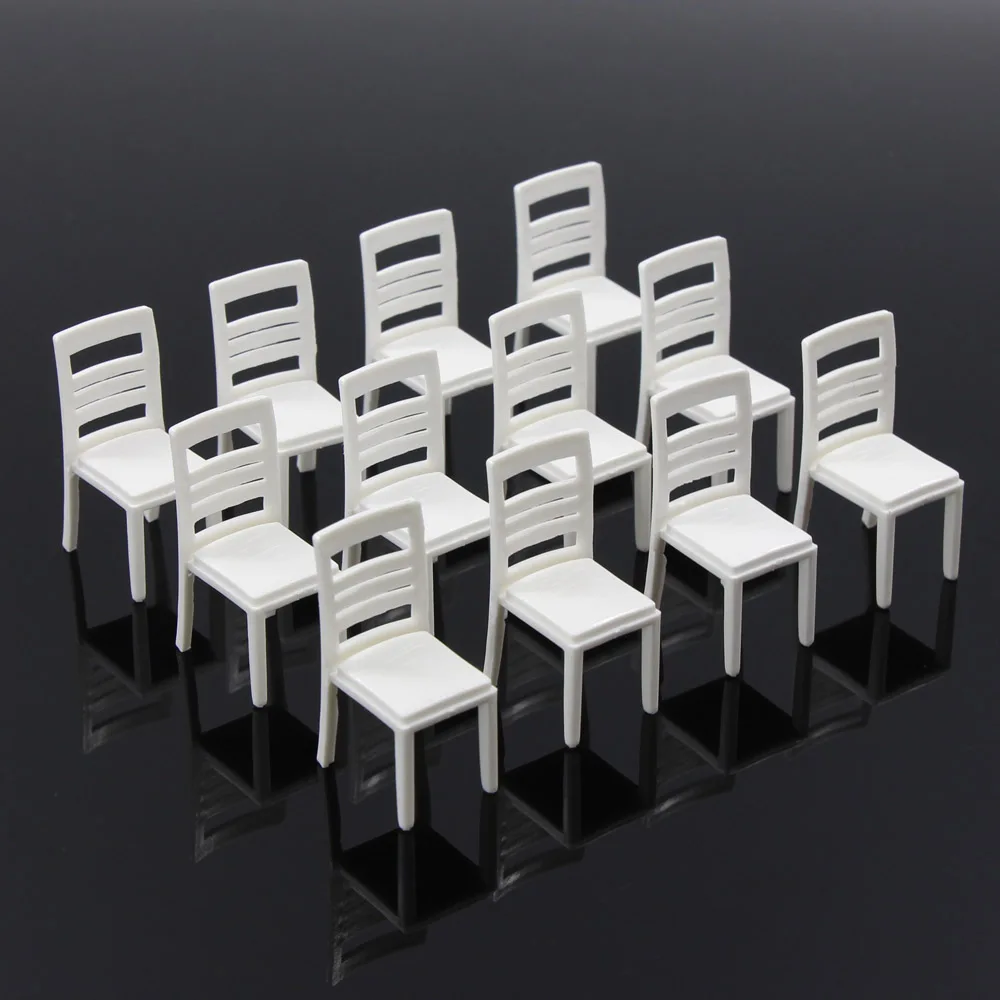 

12pcs Model Train Railway Leisure Chair Settee Bench Scenery 1:20 1:25 1:30 G Scale NEW ZY15 model building kit railway modeling