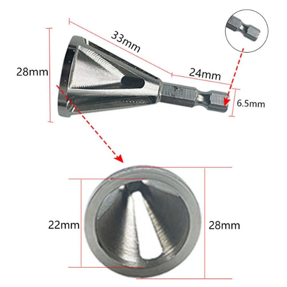 Автомобильный мотоцикл Deburring внешний инструмент фаски прочный высокопрочный заусенец винт триммер для головы быстро восстанавливает поврежденные болты