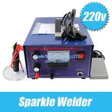 220 В/50А сверкающий сварочный аппарат для точечной сварки ювелирных изделий ожерелье тонкий сварочный интерфейс Регулируемая точечная Импульсная Сварка машина