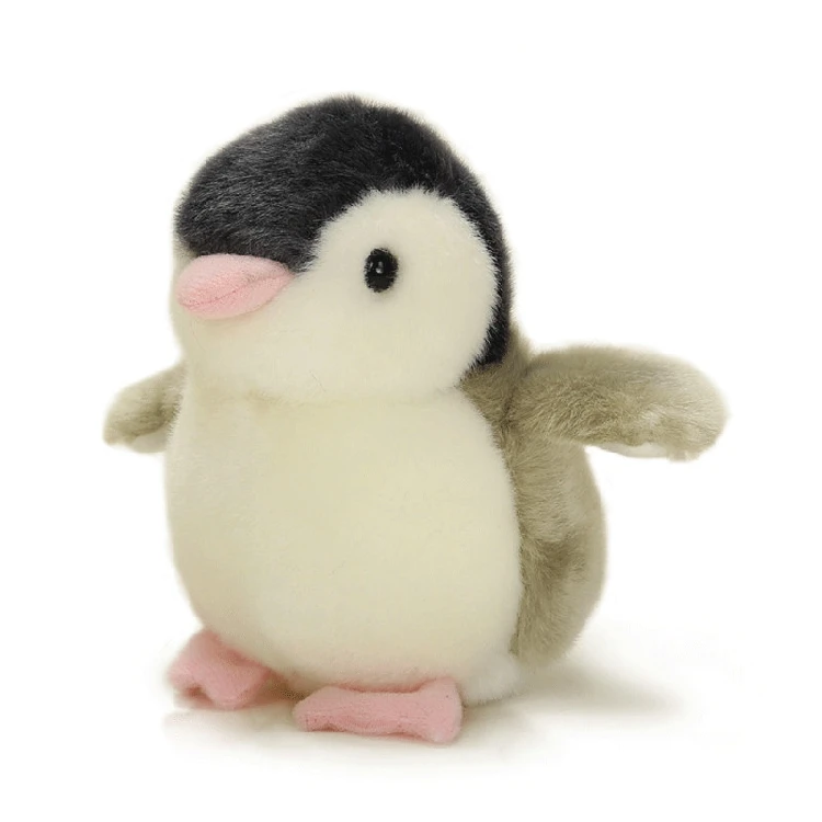 

Vocalize Little Penguin Dolls Key Chain Key Ring Women Children Plush Accessory Charms Mini Stuffed Toy Car Auto Keychains Gift