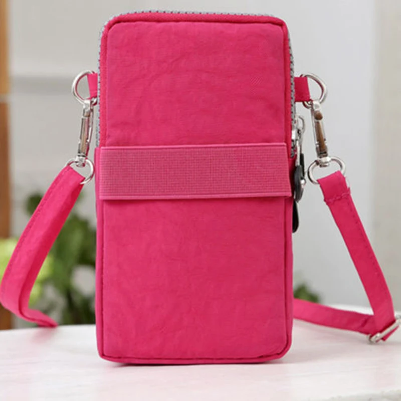 

Korean Mobile Phone Bag Universal Sports Wallet Shoulder Bag Outdoor Army Cover Case Hook Loop Waist Pack