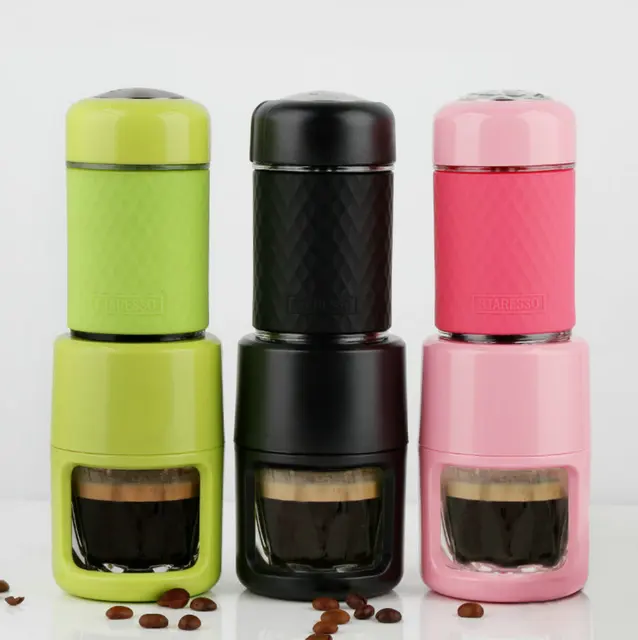 Mini Portable Compact Manual Espresso Maker Black Coffee Maker Coffee