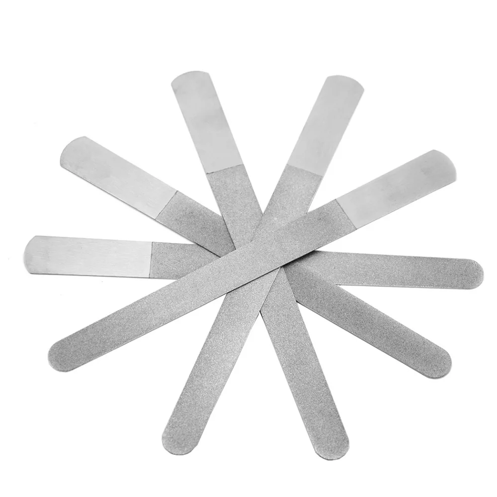

ZY 5pcs 8" Diamond Foot Skin Nail File Steel Files Manicure Pedicure Care Tool 200mm