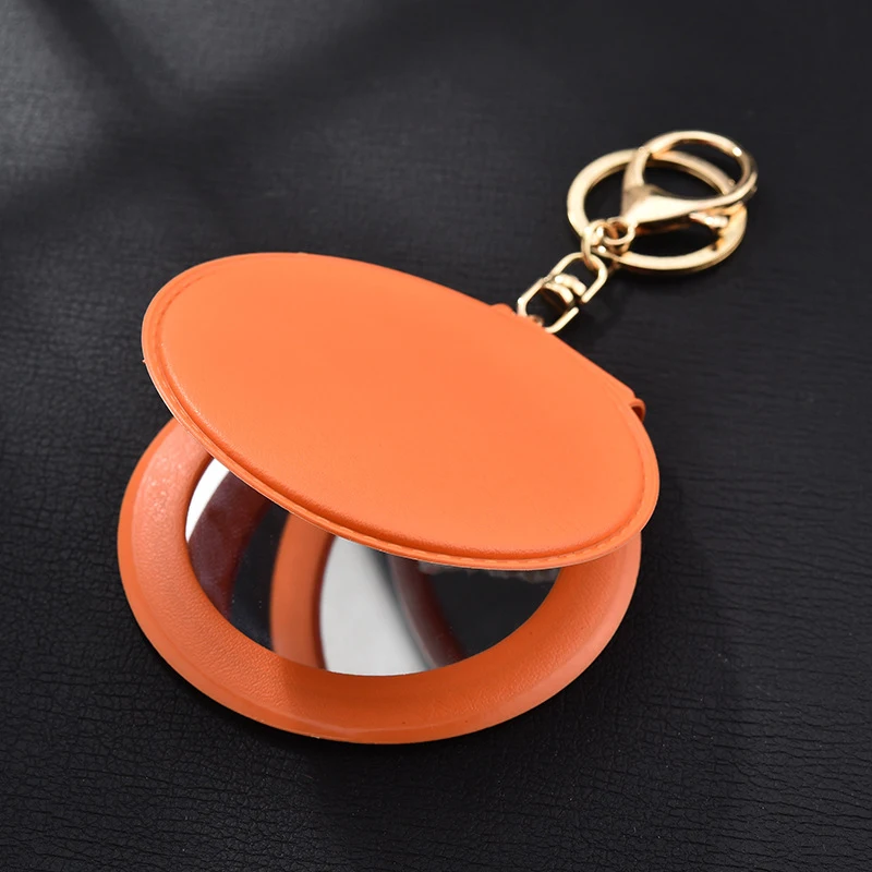 Брелок с зеркалом из искусственной кожи брелок для автомобиля сумка для ключей кольцо для женщин ювелирный подарок для кошельков держатель чехол для ключей аксессуары