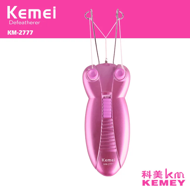 Электрический эпилятор Kemei для женщин с бабочками хлопковая нить удаления