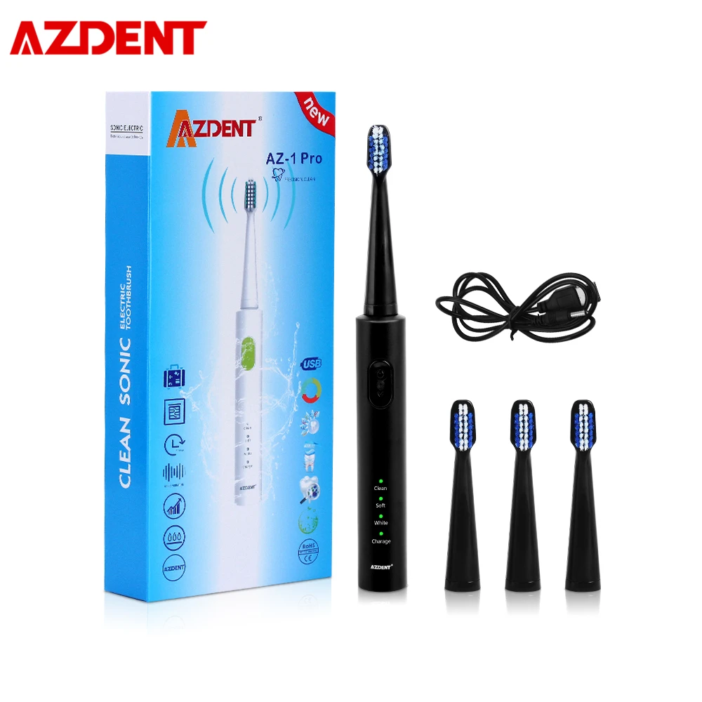 

AZDENT USB Rechargeable U Type Silica Gel Electric Toothbrush Ultraviolet Sterilization Inductive Rechargeable Travel Portable