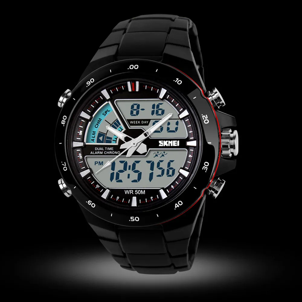SKMEI Новые S Shock мужские спортивные часы кварцевые наручные Мужские аналоговые цифровые водонепроницаемые военные мужские наручные часы relogio masculino