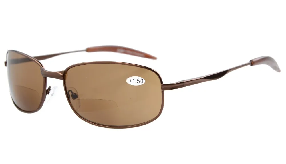 S15002 бифокальные Eyekepper металла Рамки открытый бифокальные Солнцезащитные очки для женщин+ 1.0/1.5/2.0/2.5/+ 3.0