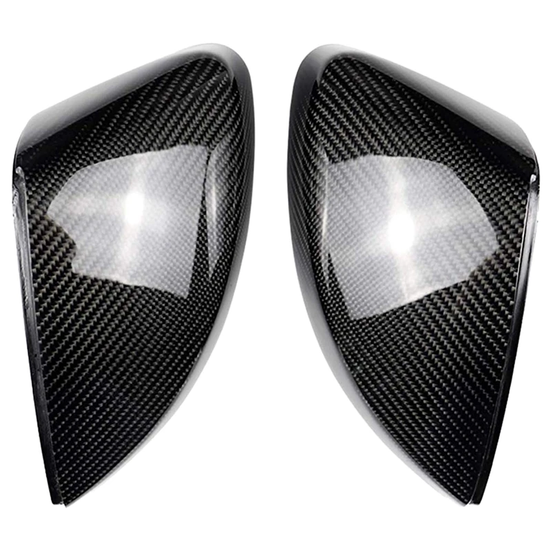 1 Pair Side Mirror Covers For Cars For-Audi A3 S3 8V Rs3 Side Wing Mirror Covers Caps(Carbon) Replace 2013 20