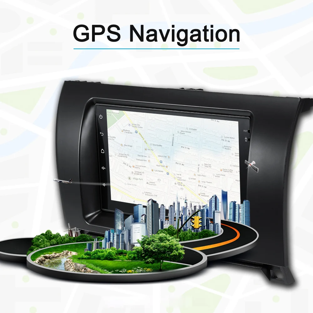 Best Car radio 7" Touchscreen 2din android autoradio Stereo Receiver rearview mirror Music Player for Toyota Sequoia Tundra 2008-2013 8
