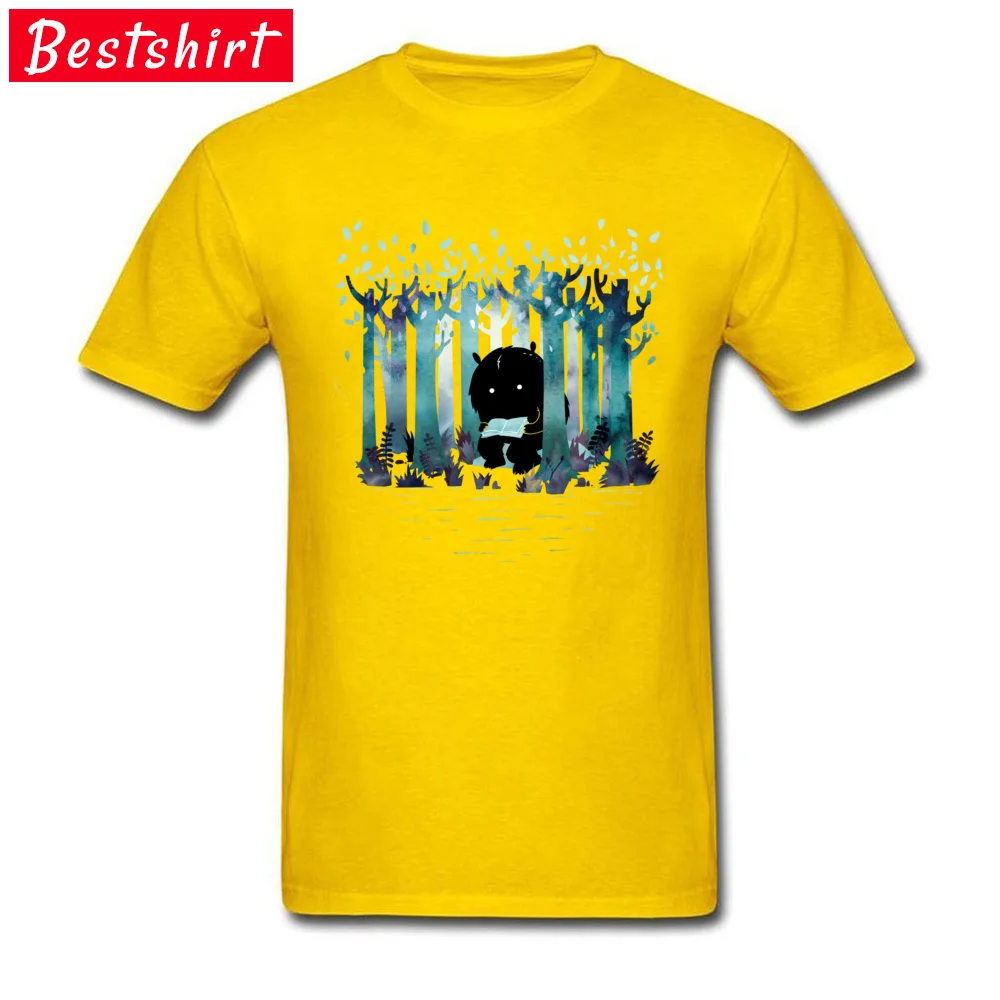 A Quiet Spot 100% Cotton Casual Tops Tees Cheap Short Sleeve Male T Shirts Funny Summer/Fall Tshirts O Neck Drop Shipping A Quiet Spot yellow