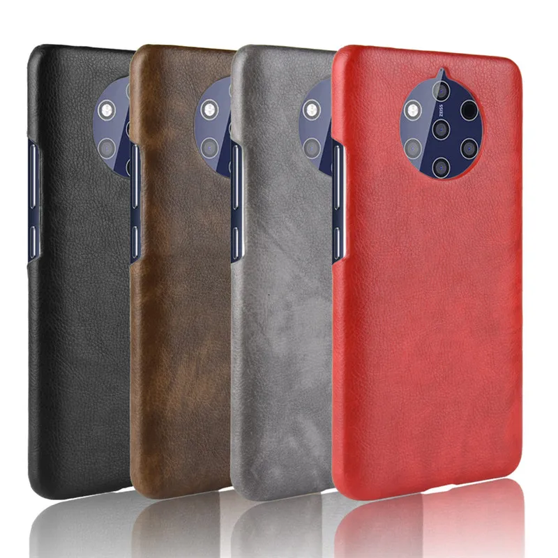Per Nokia 9 Pureview Antiurto Di Lusso Cuoio Dell'Unità Di Elaborazione Di Caso Duro Della Copertura Posteriore Per Nokia9 Pureview Ta-1094 Ta 1094 Ca