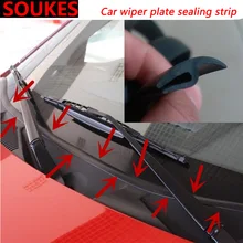 1.7M Tira Moldagem Painel Painel de Vedação Do Limpador Do Carro Para Mitsubishi ASX Pajero Lancer X Ford Focus Fiesta 3 2 citroen C4 C5