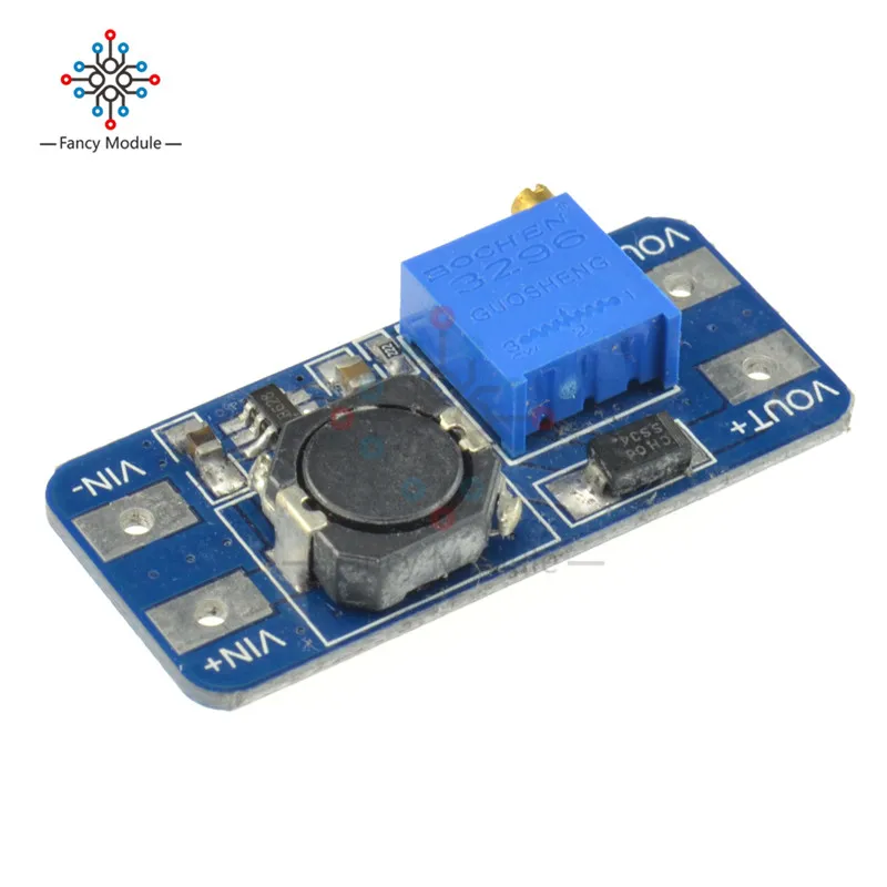 

5PCS MT3608 DC-DC Step Up Converter Booster Power Supply Module Boost Step-up Board MAX output 28V 2A For Arduino