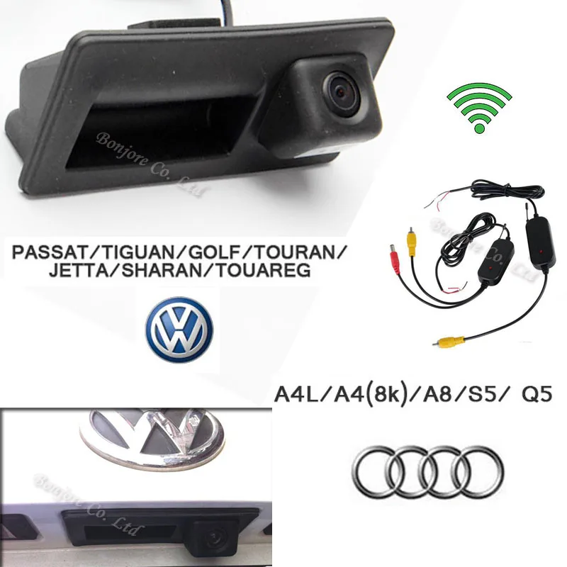 Беспроводная CCD Автомобильная камера заднего вида, 2,4G, для Audi/VW/Passat/Tiguan/Golf/Touran/Jetta/Sharan/Touareg Беспроводная CCD Автомобильная камера заднего вида, 2,4G, для Audi/VW/Passat/Tiguan/Golf/Touran/Jetta/Sharan/Touareg