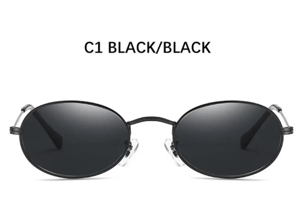 Ретро круглые черные солнцезащитные очки женские брендовые дизайнерские солнцезащитные очки для мужчин розовые зеркальные женские очки маленькие Oculos De Sol - Цвет линз: C1 black black