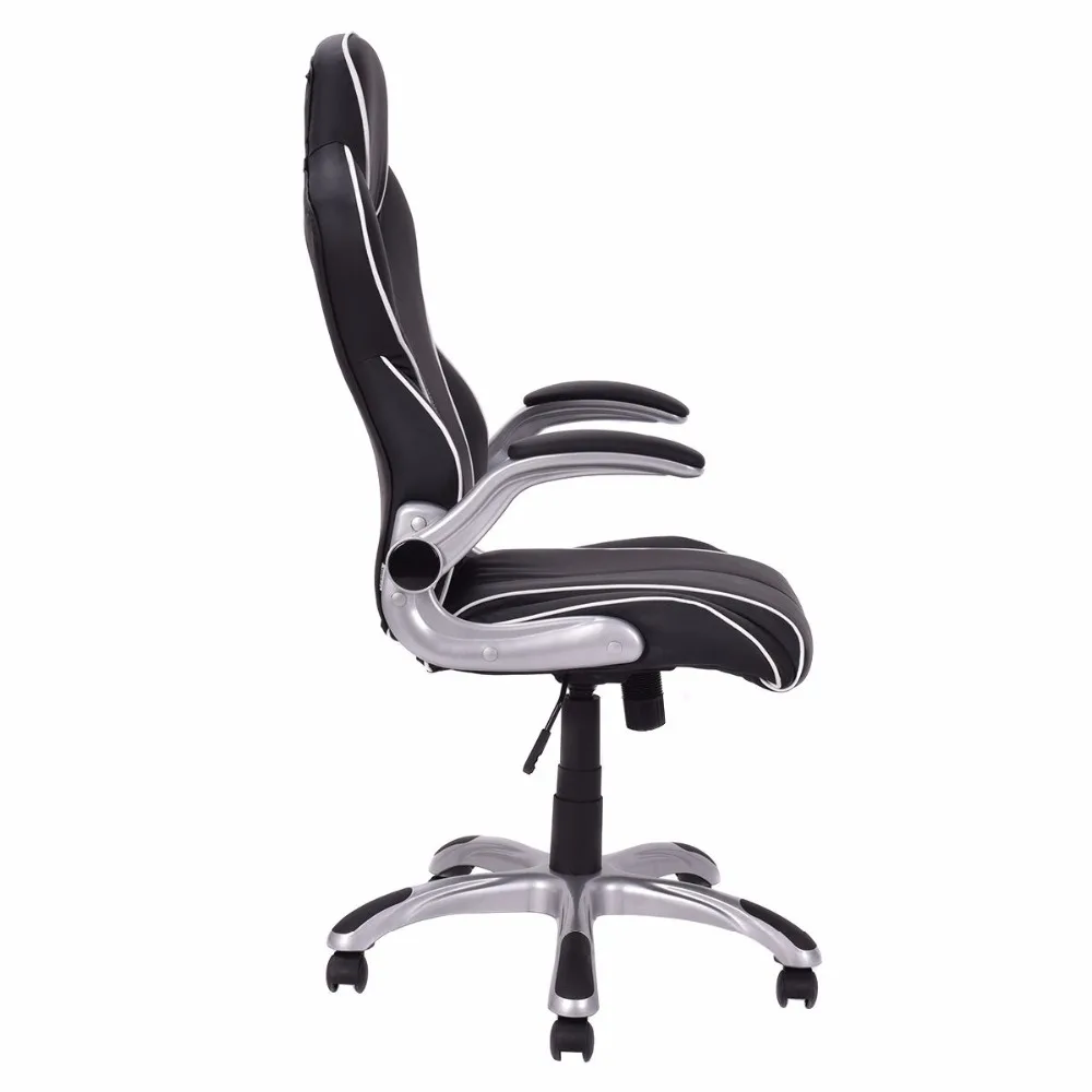 Goplus High Back Executive Racing Style Office Computer Chair Gaming Chair Adjustable Armrest Ergon