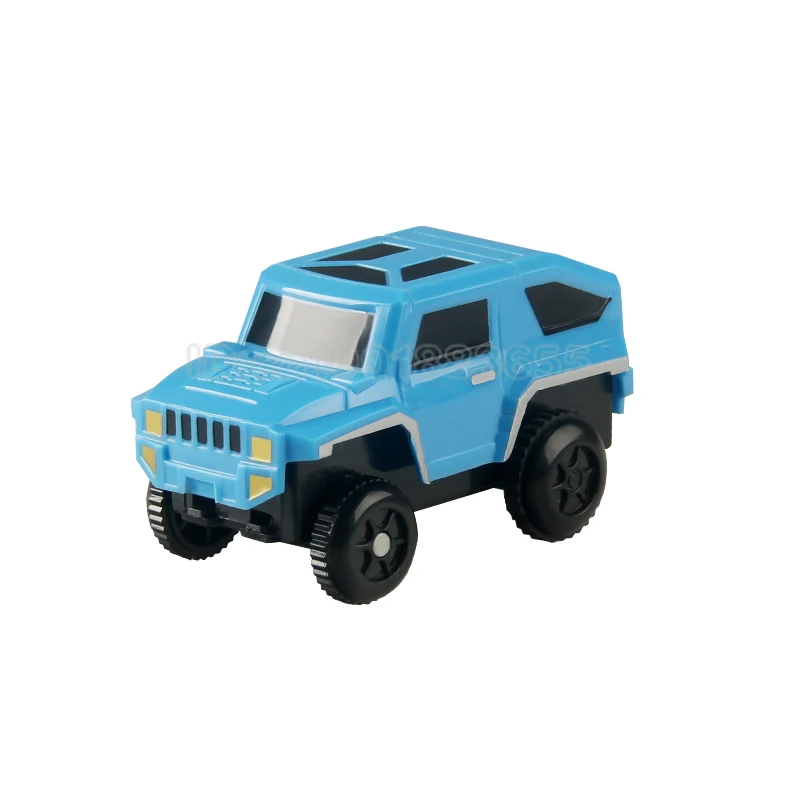 YUKALA автомобильный трек электронный светодиодный игрушечный автомобиль мигающий свет железнодорожные машинки Набор обучающая модель для скольжения игрушки для детей Подарки для мальчиков - Цвет: 103 Blue 1p