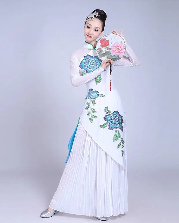 Hanfu Женский костюм для китайских танцев Танцы r костюм, китайский, традиционный древнекитайский карнавальный костюм hanfu платье этап наряд