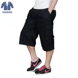 Летние мужские военные мешковатые шорты-карго Loose Fit Multi-карман повседневные прочные тренировки шорты пляжные брюки большой Размеры