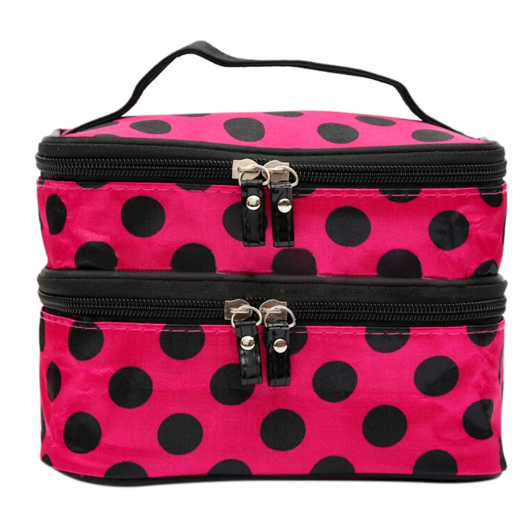 

ABDB Chic Lady's Dot Makeup Tool Storage Toiletry Bags