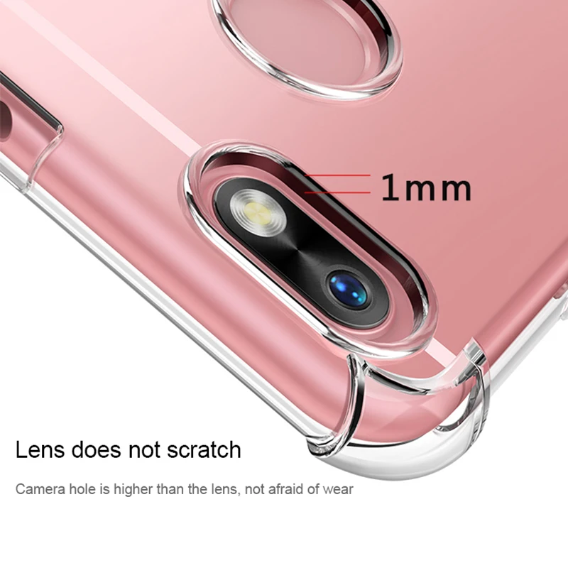Противоударный прозрачный силиконовый чехол SIXEVE для Huawei P10 Lite Plus P8 P9 Y3 Y5 2017 honor 9