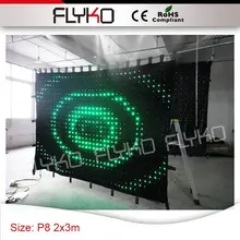 P8cm 2x3 m rgb полноцветный светодиодный навесное настенное освещение