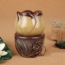 Диаметр 6,5*13,5 см дизайн цвет тюльпан дизайн керамическая домашняя ароматическая горелка Assuaging Calming масляная база украшение для дома DC829