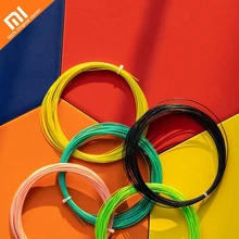 Cores originais xiaomi mijia 8 selecionado linha de raquete de badminton de fibra de nylon 10 m comprimento 0.72mm de diâmetro do fio