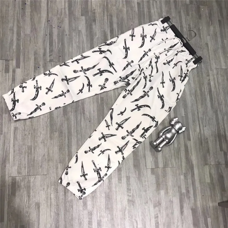 

17FW Dagger Pant Sweatpants Women Men 1:1 High Quality Drawstring Joggers