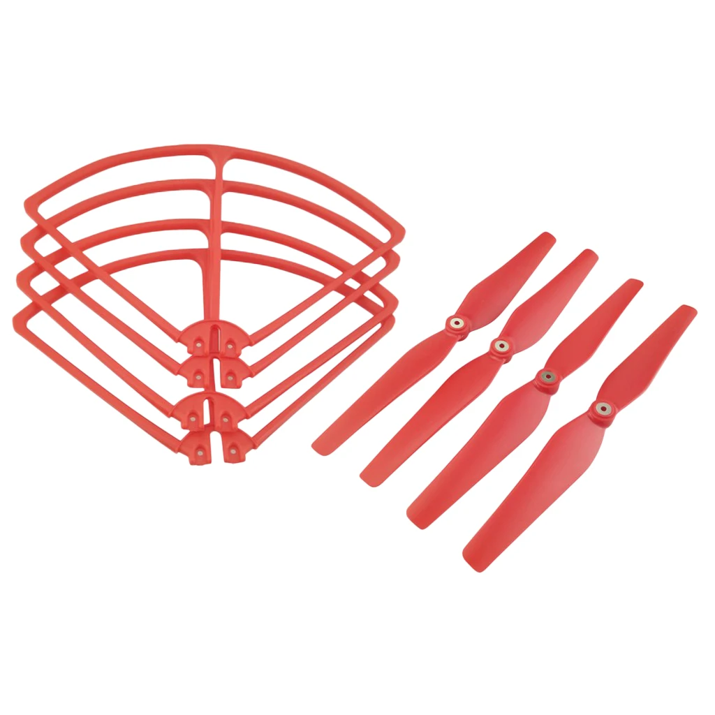 MagiDeal 16Pc Blade Propellers Bumper Cover Protection for SIRC S70W Holy Stone HS100 HS100G RC Helicopter Parts