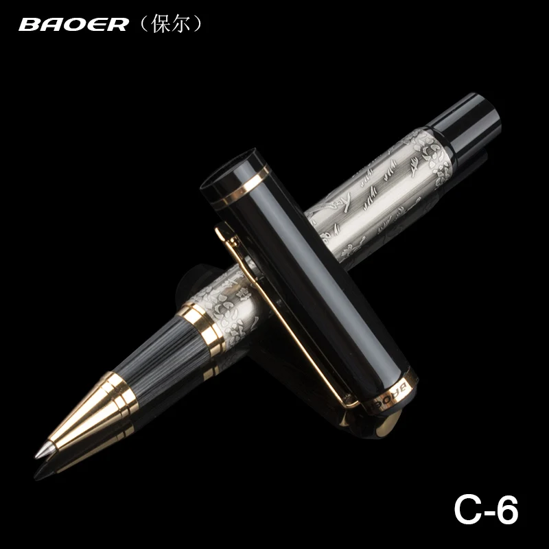 

Genuine Baoer 507 Roller ball Pen Golden Xubeihong "the eight horses" Medium Nib rollerball Pen