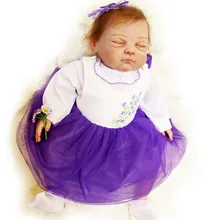 silicone baby doll reborn alive newborn babies sleeping accompany dolls for Girl Children toy Christmas birthday gift brinquedos