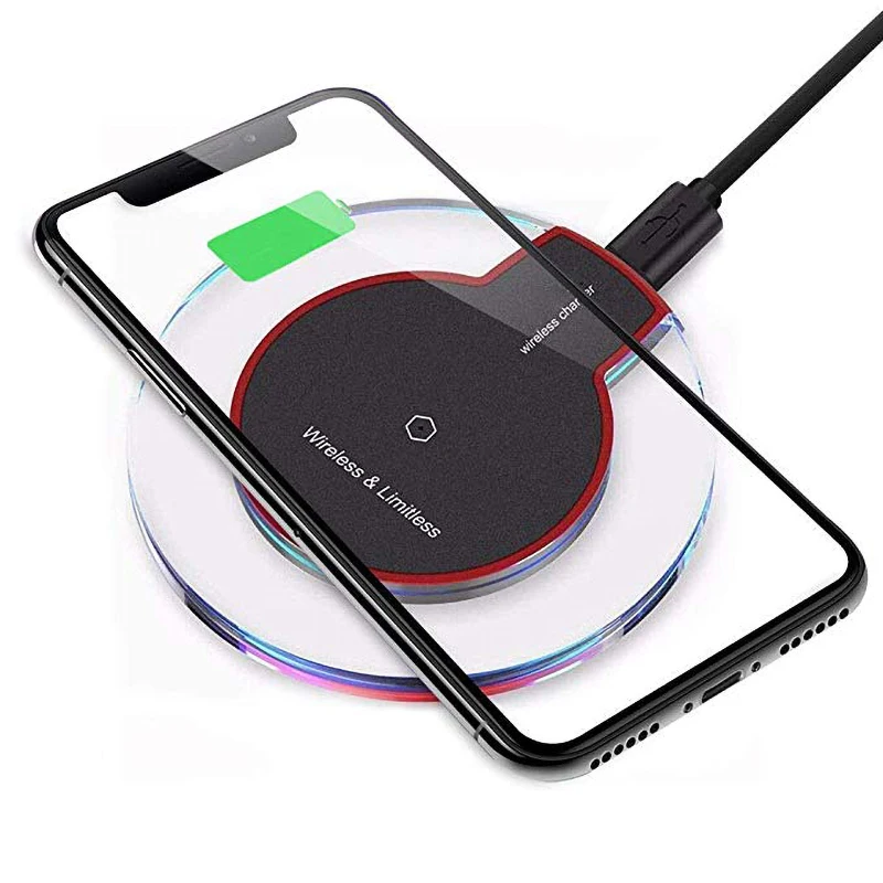 5 Вт Быстрое беспроводное зарядное устройство Qi для iPhone X XS Max XR 8 Plus USB QC3.0 Беспроводная зарядная подставка для samsung S9 S8 Plus Note 9 8 S7 Edge