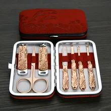 7 Pcs/ set Manicure Pedicure Tools Nail Clippers Grooming Kit Stainless Steel Beauty Care Tools CD88