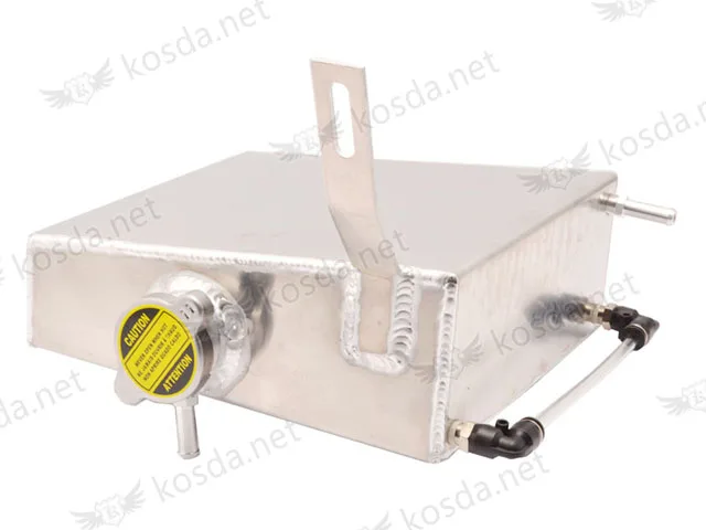 2JZ Aluminum Coolant Overflow Tank Silver 1