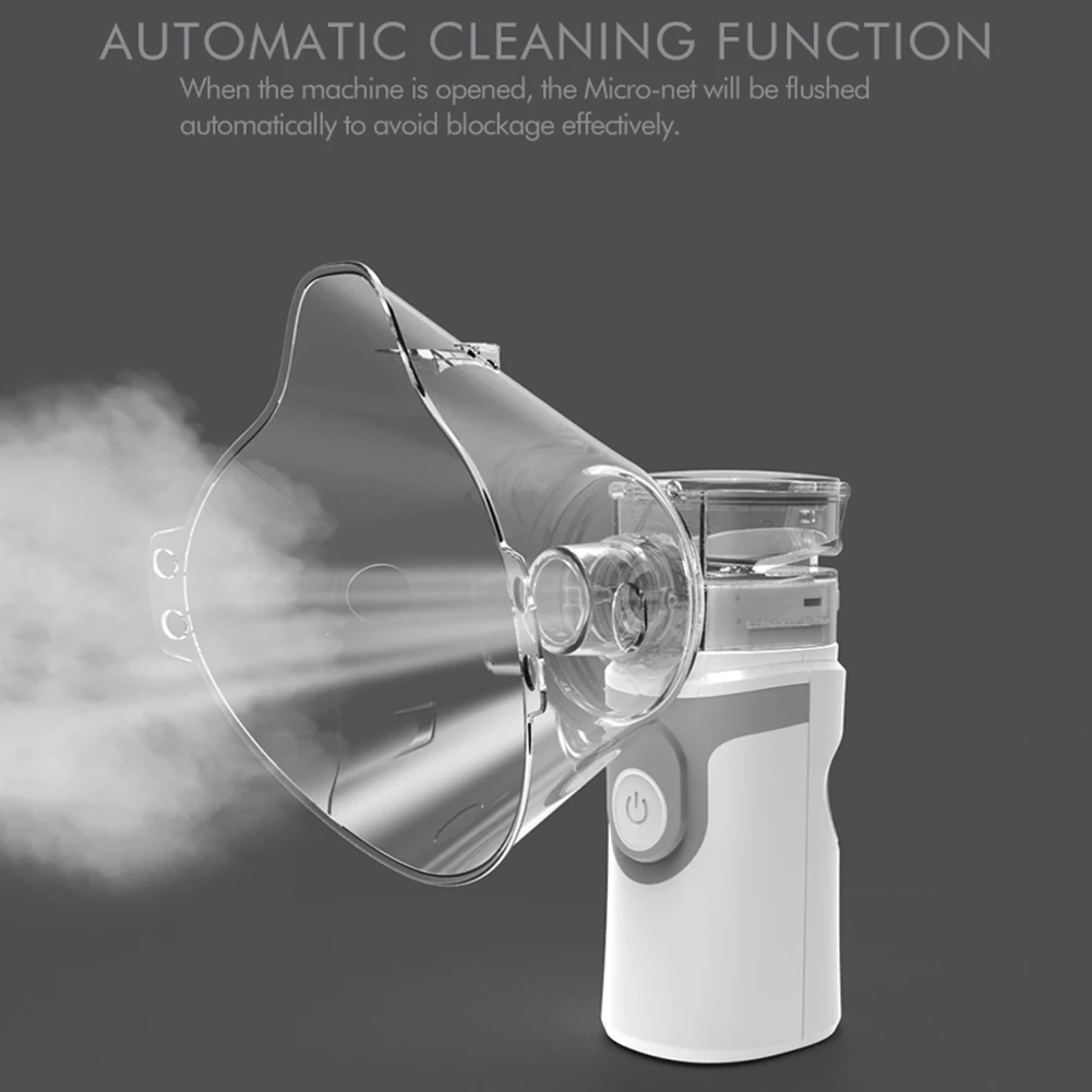 

Portable Mini-silent inhalers handheld ultrasound steam inhaler vaporizers fine mist for kids and adult USB