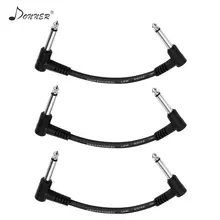 Donner 3 шт./лот гитарный патч-кабель 15 см электрогитара Эффект педали аудио кабели Музыкальные инструменты аксессуары для гитары