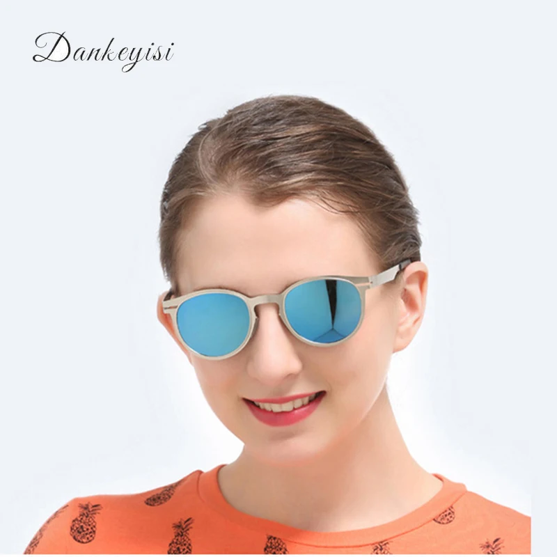 Dankeyisi Vintage Sunglasses Women Polarized Sunglasses Retro Round