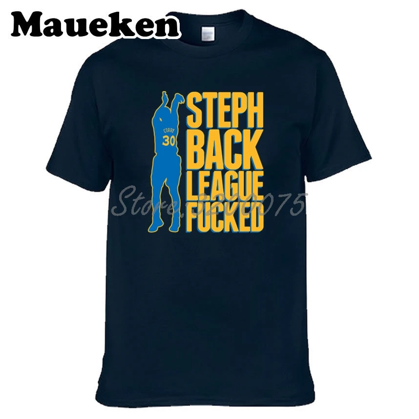 Мужская футболка Stephen Curry 30 STEPH BACK LEAGUE FUCKED Golden State, одежда, футболка, Мужская футболка с круглым вырезом, футболка W03020199 - Цвет: 5