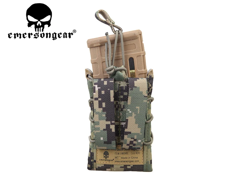 EMERSONGEAR двойной Decker Mag Чехол страйкбол Mag Чехлы Военная Emerson сумка Камуфляж MOLLE Mag держатель Койот коричневый черный