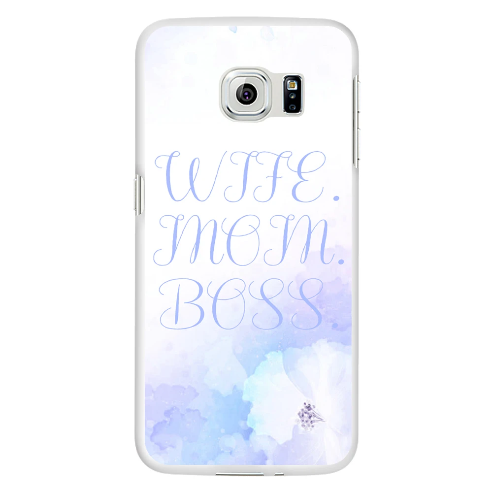 Femme Maman Patron Imprimer Retour Telephone Couverture De Cas Pour Samsung Galaxy S6 S7 Bord Aliexpress