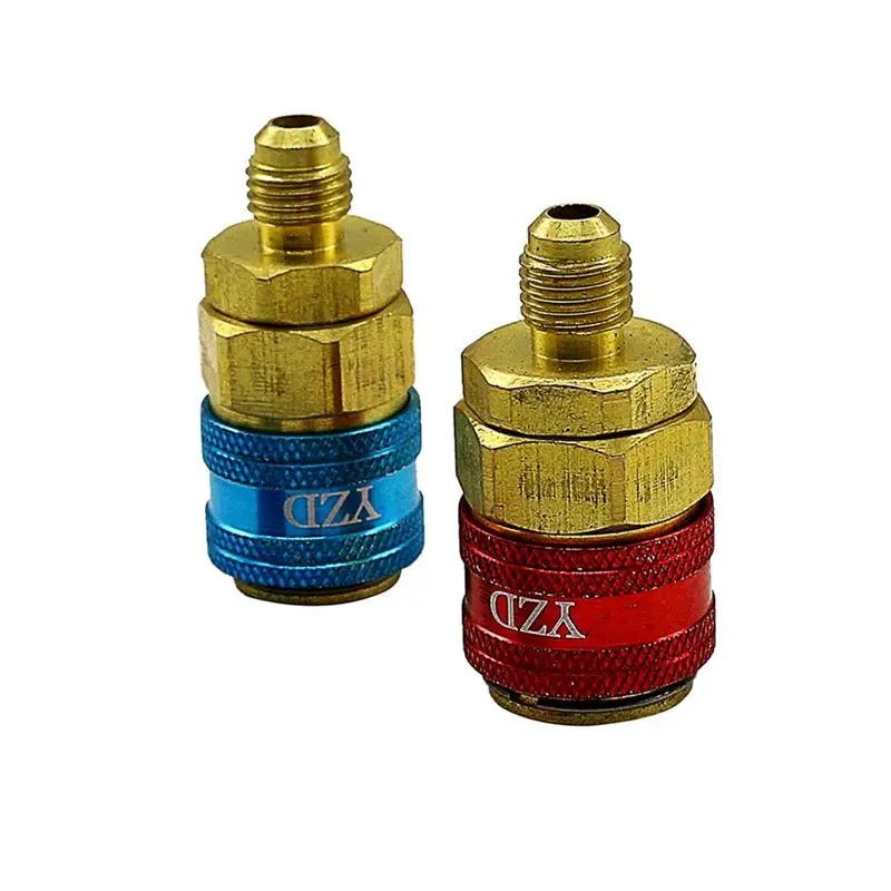 1 Pair QC 12 Pressure Car Quick Coupler Connector Air Conditioning