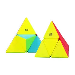 Qiyi 2x2x2 Pyramid Magic куб обучающий Игрушки Для Тренировки Мозга-красочные