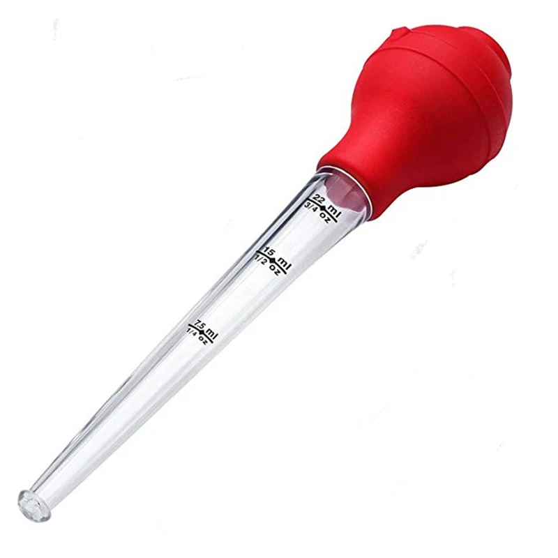 

Turkish Baster barbecue smear brush, chicken pickled needle injection and cleaning brush,plastic Graduated Dropper Pipettes