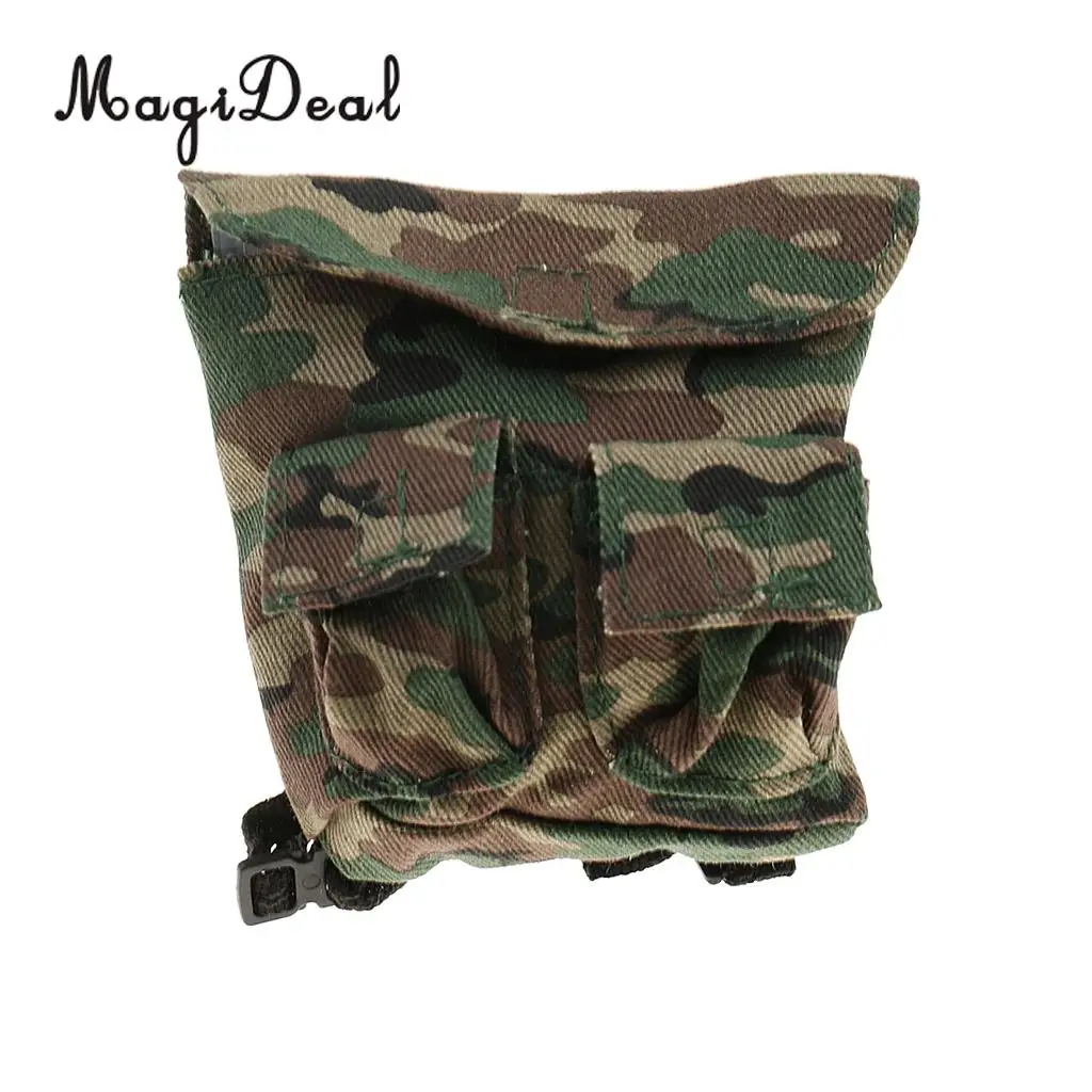 MagiDeal 1/6 Scale Soldiers Jungle Camouflage Backpack Shoulder Bag Model DIY for 12 Inch Action Figure Accs