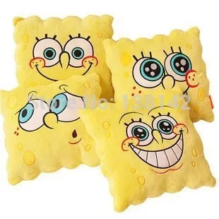 34 34cm Cartoon sponge bob plush font b toys b font spongebob Pillow cushion the cushion
